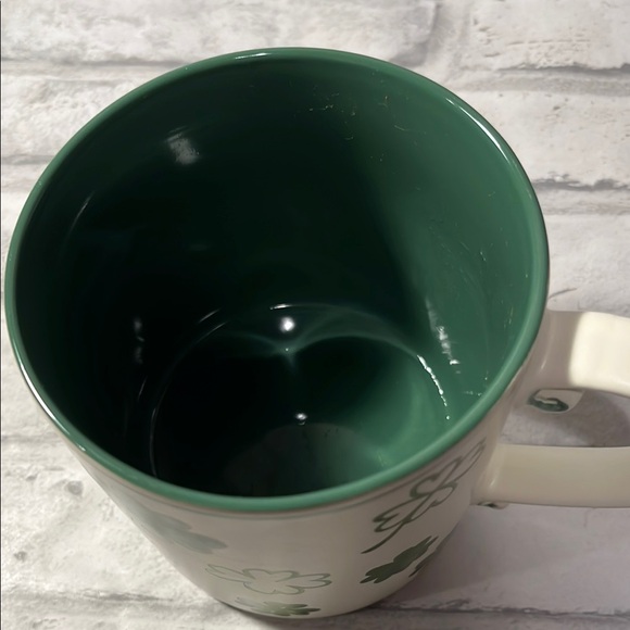 Spectrum designz Shamrock Mug with Green Interior 2019 St Patty Day 16 oz mug - Picture 3 of 6